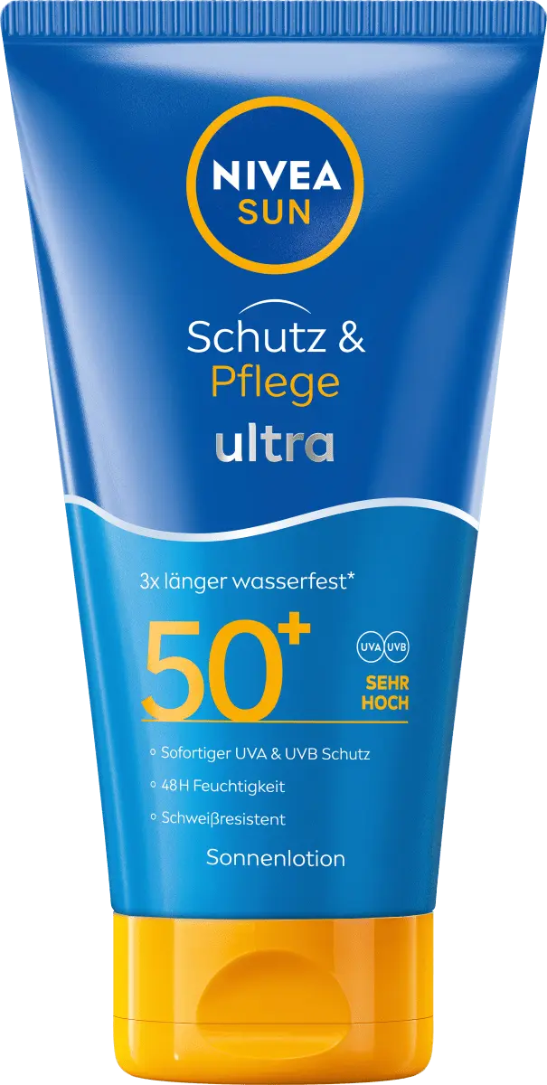 

Солнцезащитный крем и усилитель Уход ультра лосьон SPF 50+ 150мл NIVEA