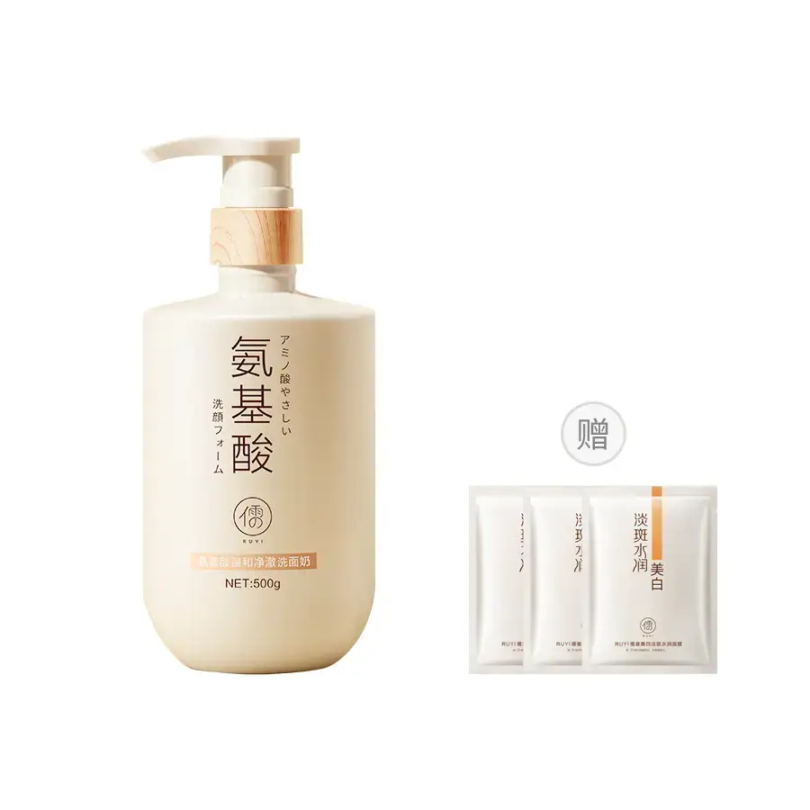 

Молочко для умывания с аминокислотами для бережного очищения против акне осветляющее контролирующее жирность сужающее поры 500г RUYI