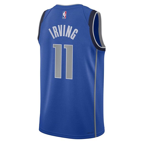 Футболка Youth Kyrie Irving Dallas Mavericks Swingman Icon Edition синяя Nike — фото 4