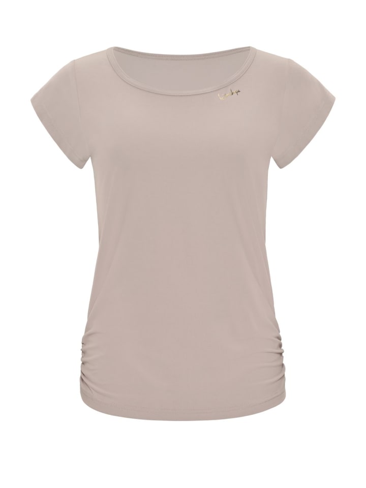 

Функциональная, легкая и мягкая рубашка с коротким рукавом AET130LS цвета капучино Winshape