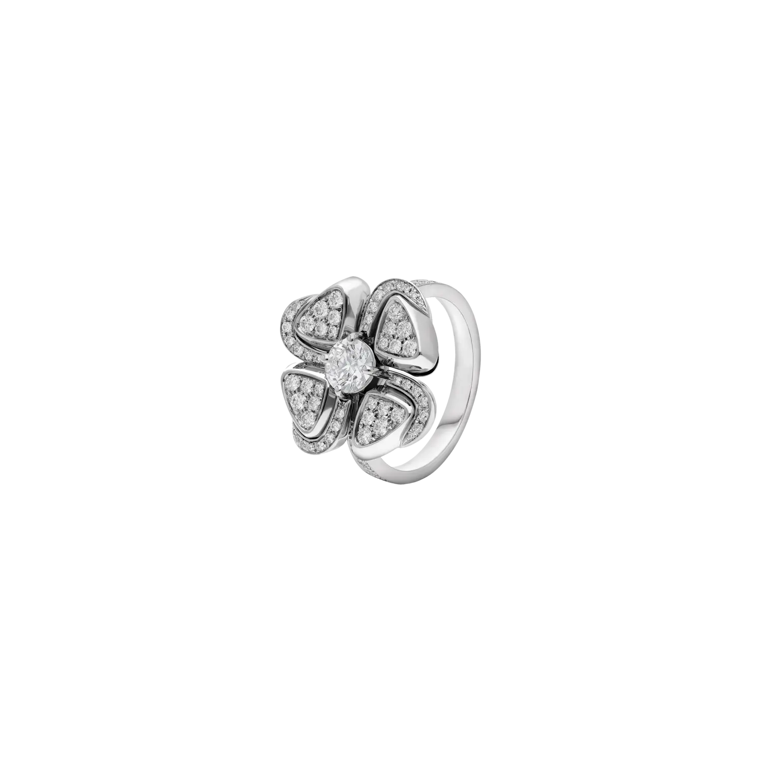 

Кольцо fiorever из белого золота с бриллиантами Bulgari