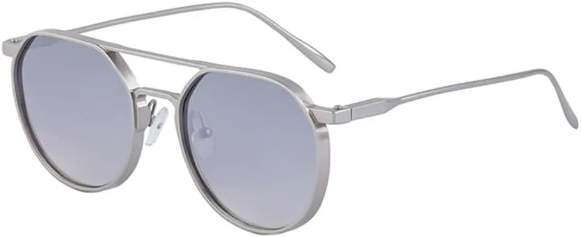 

Винтажные круглые солнцезащитные очки для женщин в стиле панк, солнцезащитные очки для мужчин в стиле ретро, ​​очки с защитой от УФ-излучения UV400 Generic, C4 Silver