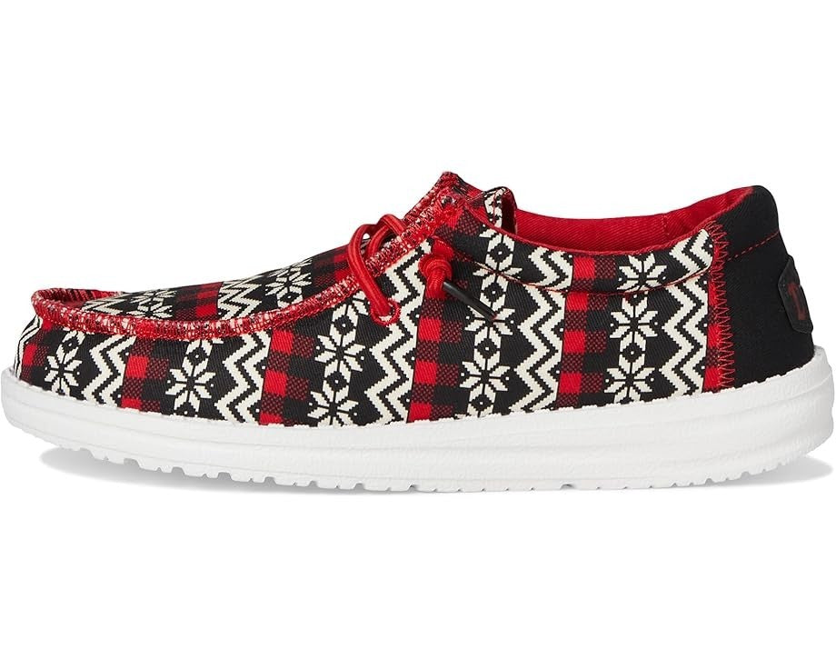 Детский свитер "Hey Dude Wally Ugly" 42709-063, черные с красными вставками в стиле Fair Isle, ZAP329 — фото 3