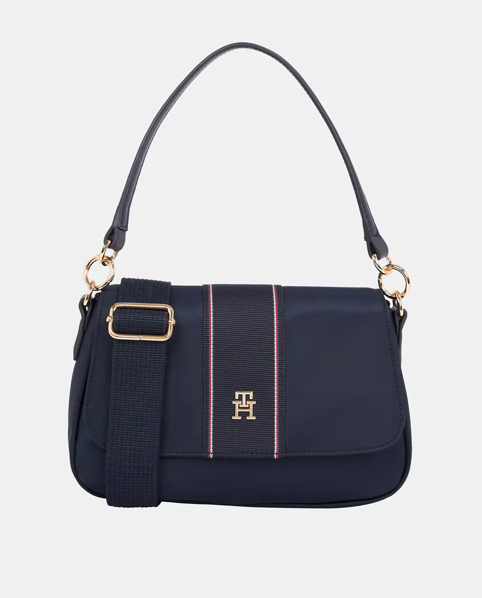 

Сумка через плечо с фирменной символикой Tommy Hilfiger, темно-синий
