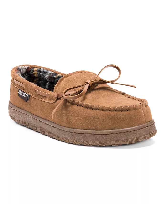 

Мужские мокасины-тапочки Paul Printed из берберской замши MUK LUKS, коричневый/бежевый
