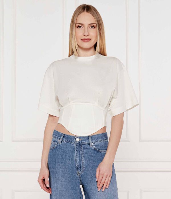 

Блузка ti sento Cropped fit Pinko, белый