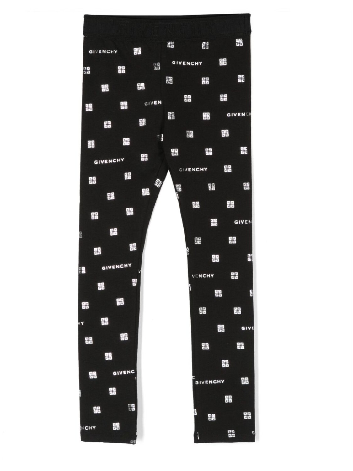 

Givenchy Kids легинсы с логотипом 4G и завышенной талией, черный