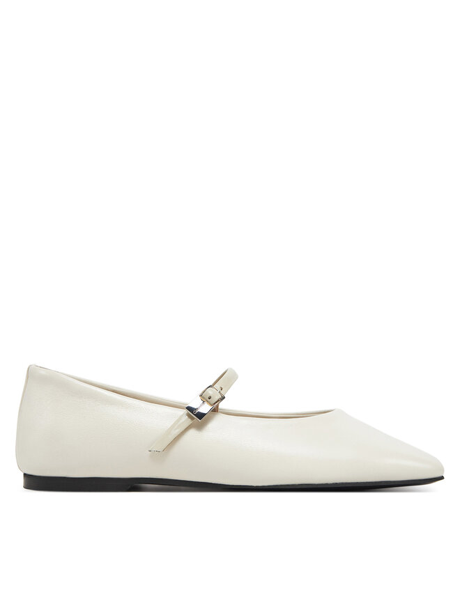 Балетки Ballerina New Buckle - Lth HW0HW02483 Calvin Klein, бежевый