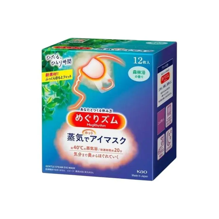 

Увлажняющие маски для глаз Vapor, 12 шт KAO, forest bath 12 pcs