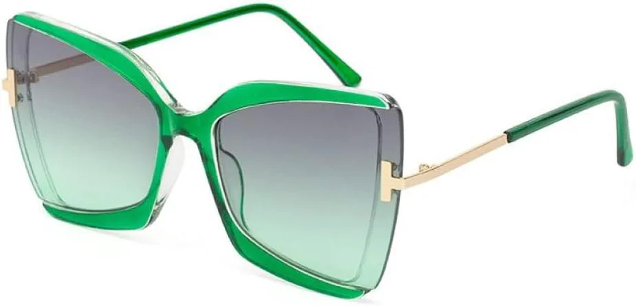 

2027 - Большие солнцезащитные очки для женщин, винтажные квадратные солнцезащитные очки для женщин, модные очки с защитой от УФ-излучения UV400 MTZJH, One Color