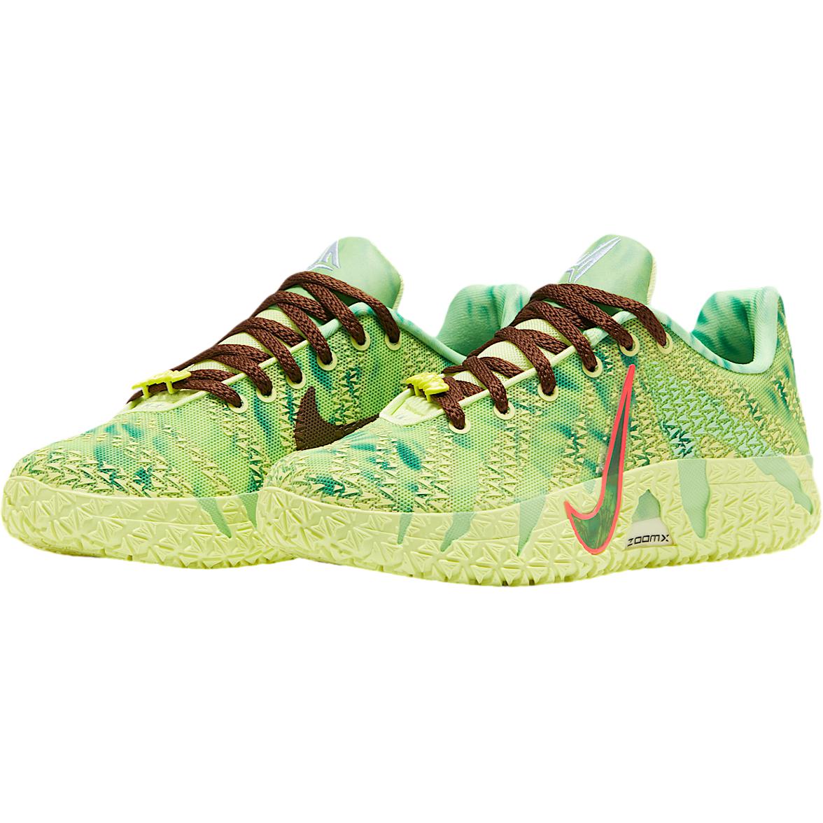 Детские баскетбольные кроссовки Ja Morant 3 Breathable Support Low top Light Lemon для подростков Nike, желтый/черный/темно-красный — фото 4
