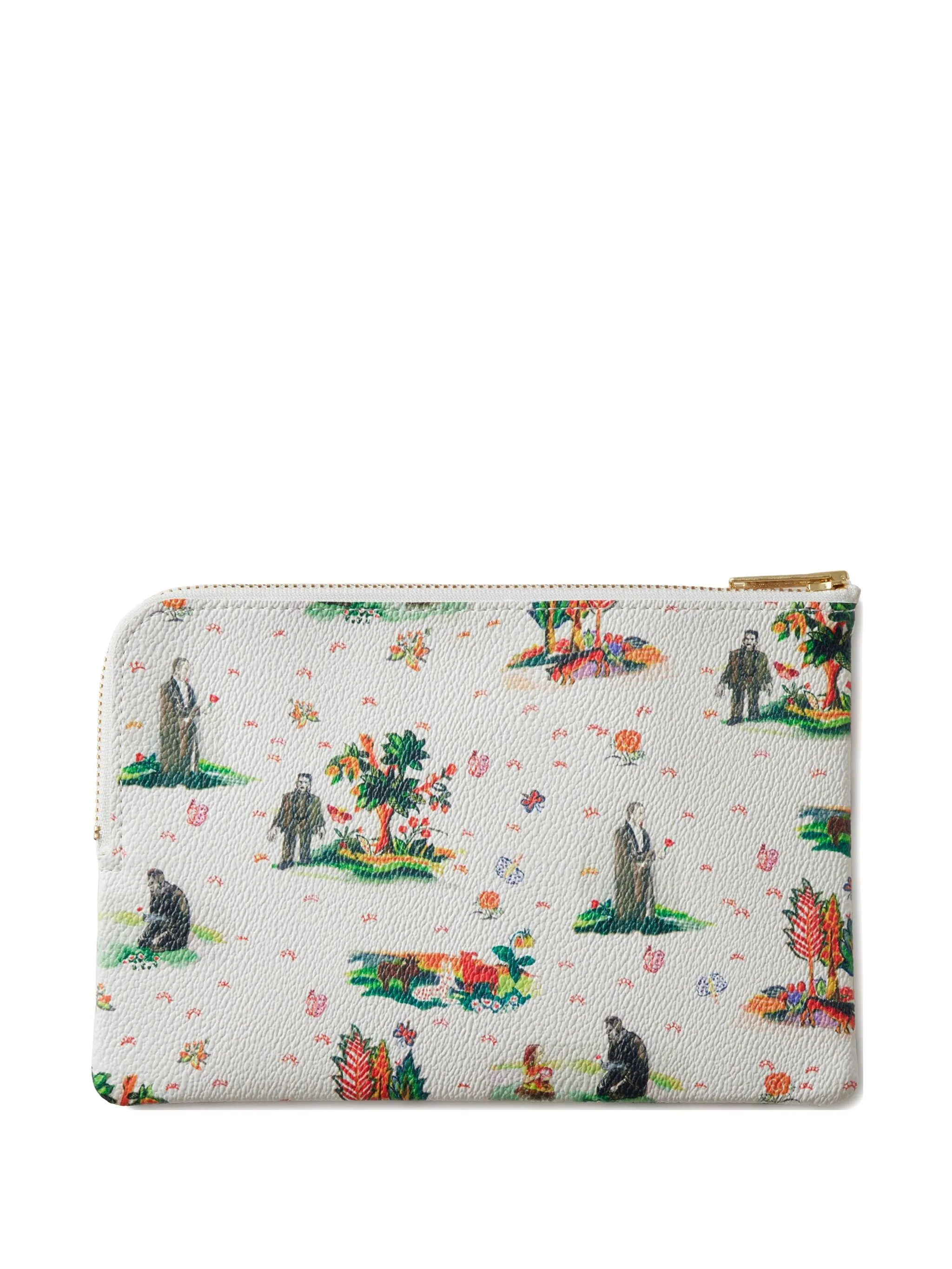 

Клатч на молнии с цветочным принтом Undercover, белый