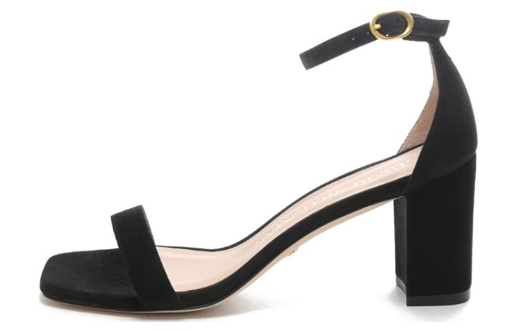 Stuart Weitzman /SW Туфли на высоком массивном каблуке, женские, черные