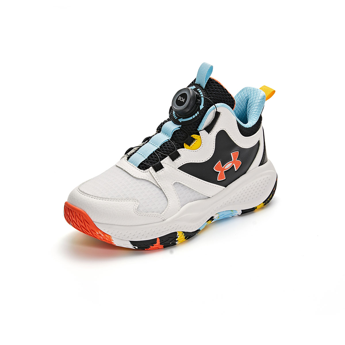 Детские баскетбольные кроссовки Unisex Under Armour, черный/зеленый — фото 3