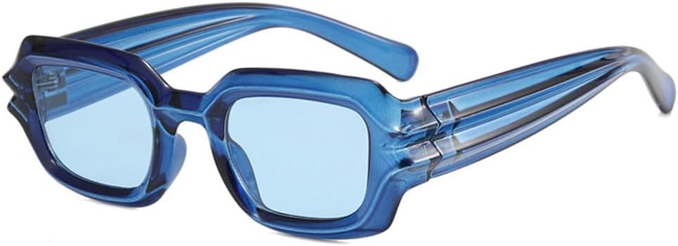 

Необычные популярные солнцезащитные очки для женщин, винтажные панк-солнцезащитные очки, модные очки для женщин, очки для активного отдыха для мужчин TKKTLLT, Blue Blue