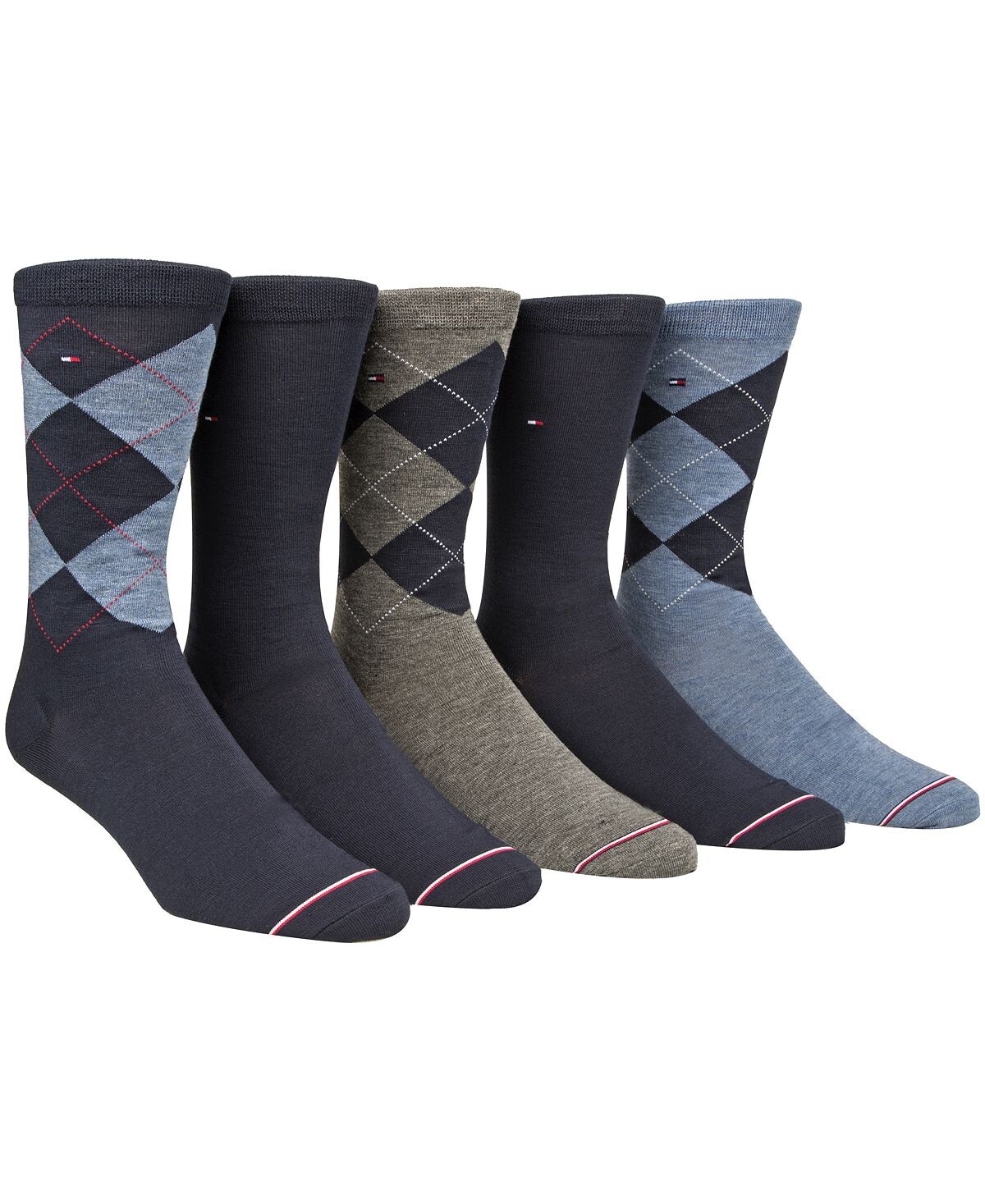 

Мужская 5-Пк. Носки Argyle Premium Crew Tommy Hilfiger