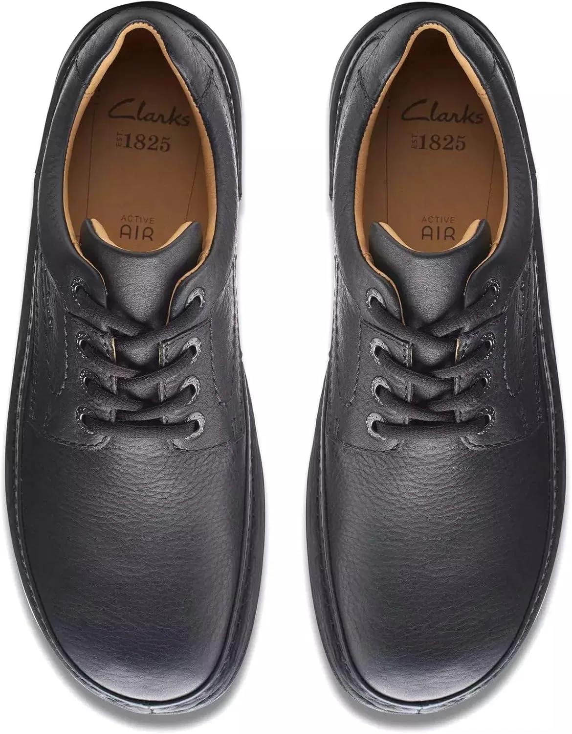 Мужские кроссовки Clarks Nature Three на шнуровке, Black — фото 3