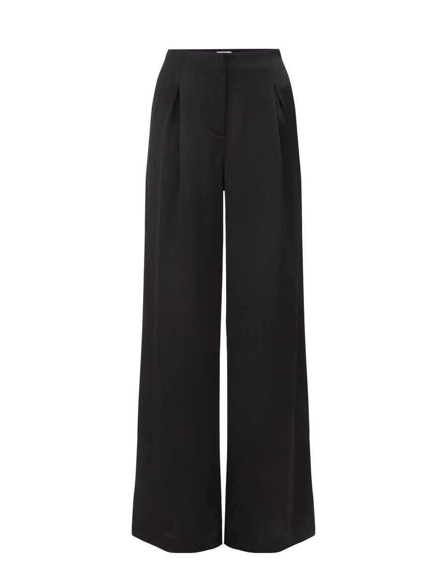 

Брюки со складками спереди WE Fashion Wide leg Pleat-Front Pants, черный