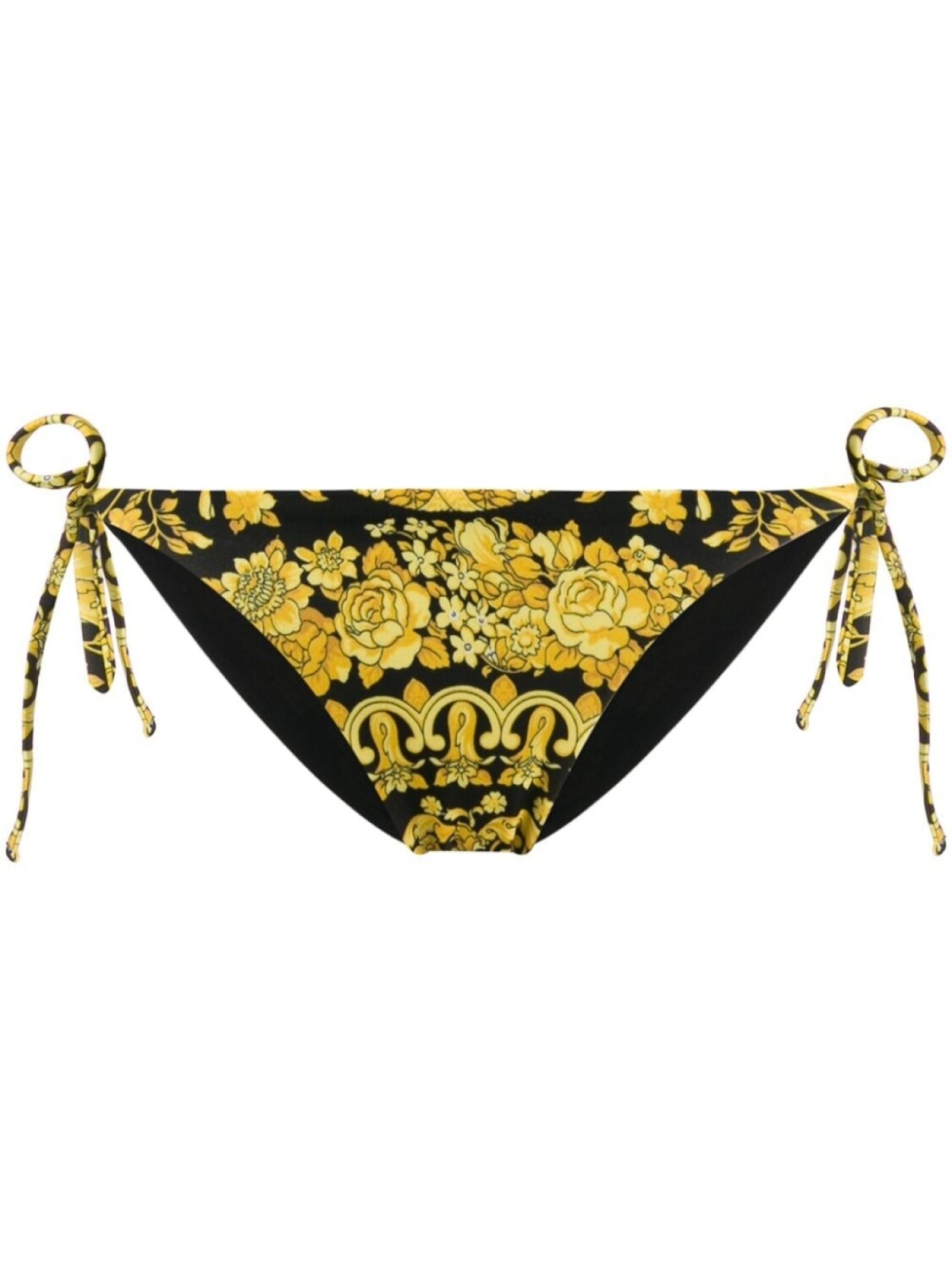 

Versace плавки бикини с принтом Barocco, черный