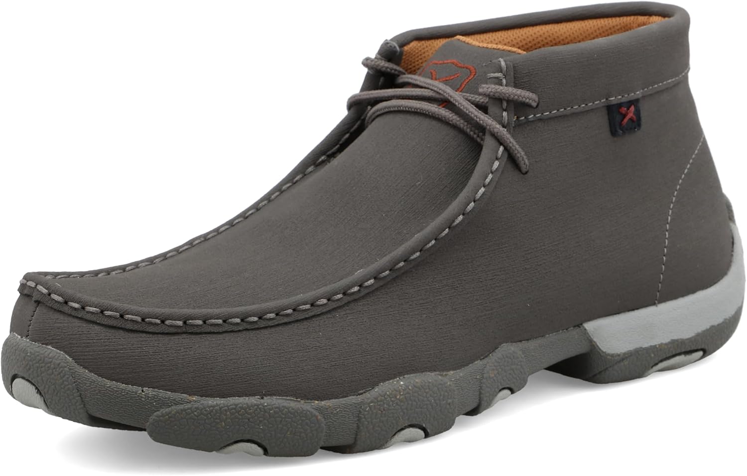 

Мужские мокасины Twisted X Chukka Driving Moc, с мокасиновым носком и подошвой CellSole, серый