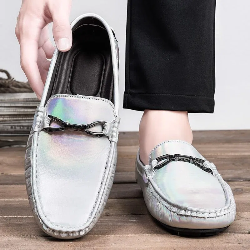Лоферы мужские, искусственная кожа, Silver SayfuR — фото 2