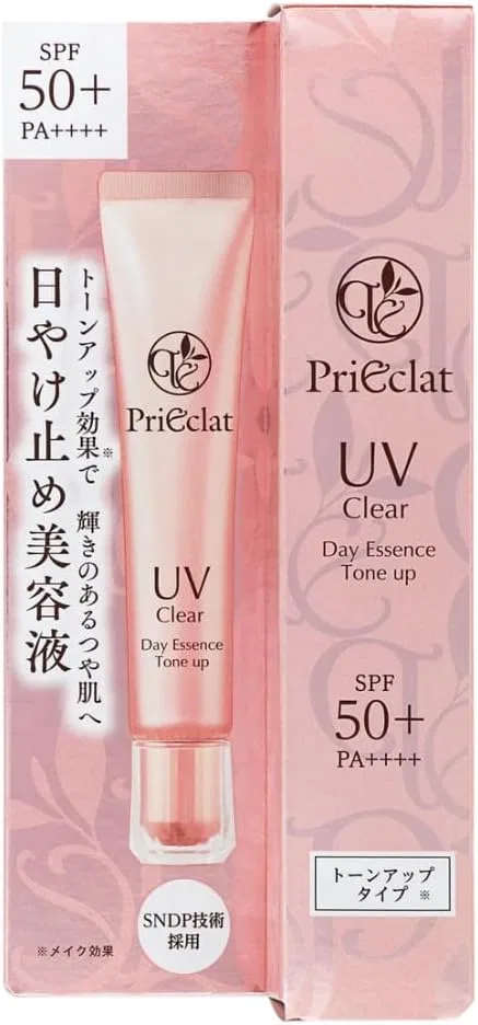 Солнцезащитный тональный крем PriE clat UV Clear Day Essence Tone Up SPF50+ PA+++, 30 г, rose gold — фото 3