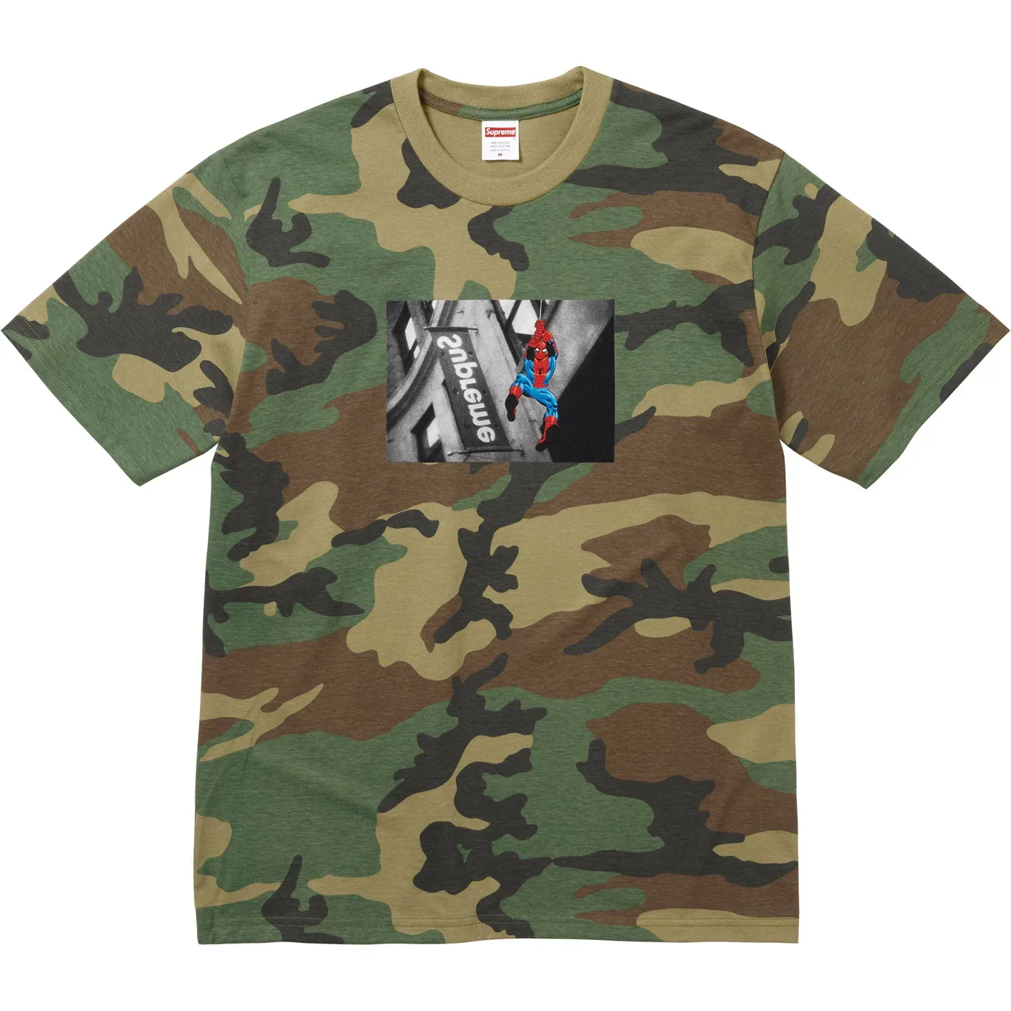 Футболка Spider Man Unisex Supreme, Woodland Camouflage/Woodland Camo