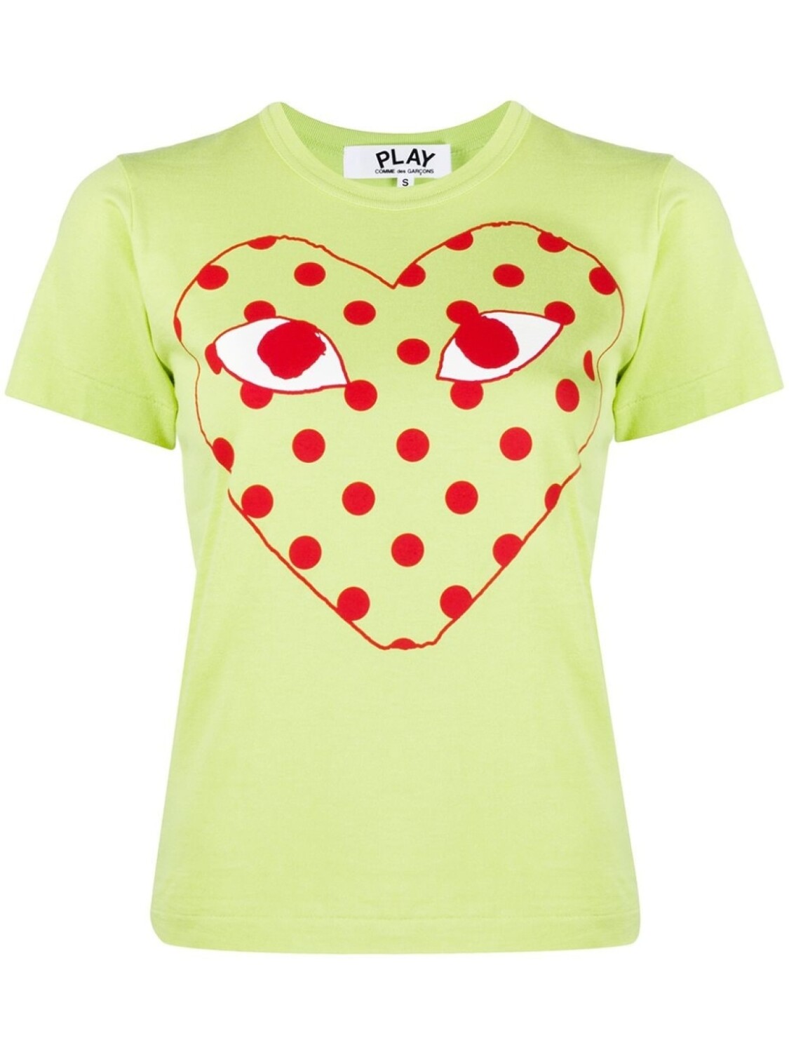 

Comme Des Garçons Play футболка с принтом, зеленый