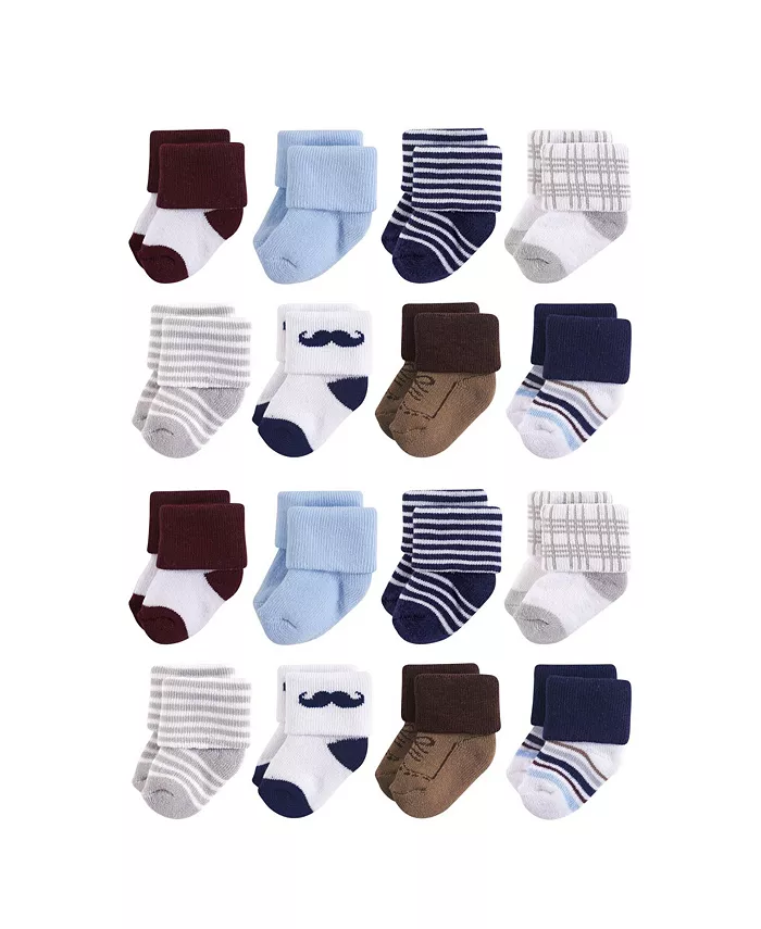 

Детские махровые носки Baby Boys Treasure Cotton Rich Terry, 16 пар Little Treasure, синий