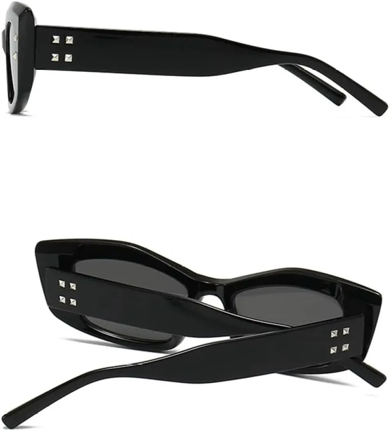 

Солнцезащитные очки Retro Rivet для женщин, модные квадратные солнцезащитные очки UV400 для мужчин, очки для водителей, модель 2027 года MTZJH, C6 Champagne