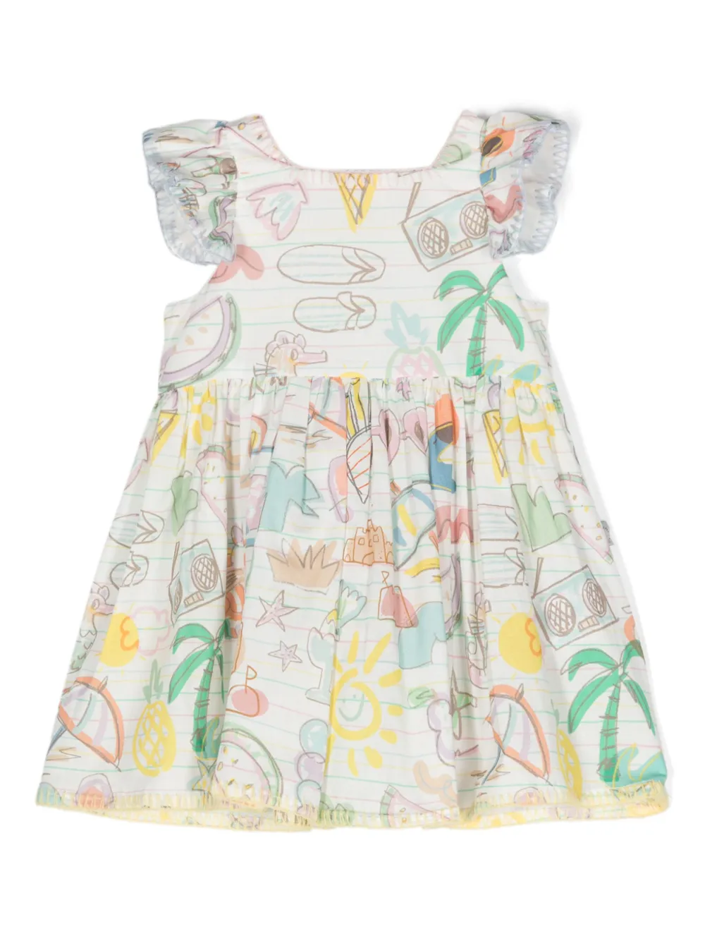 

Платье Summer Doodles Stella McCartney Kids, белый