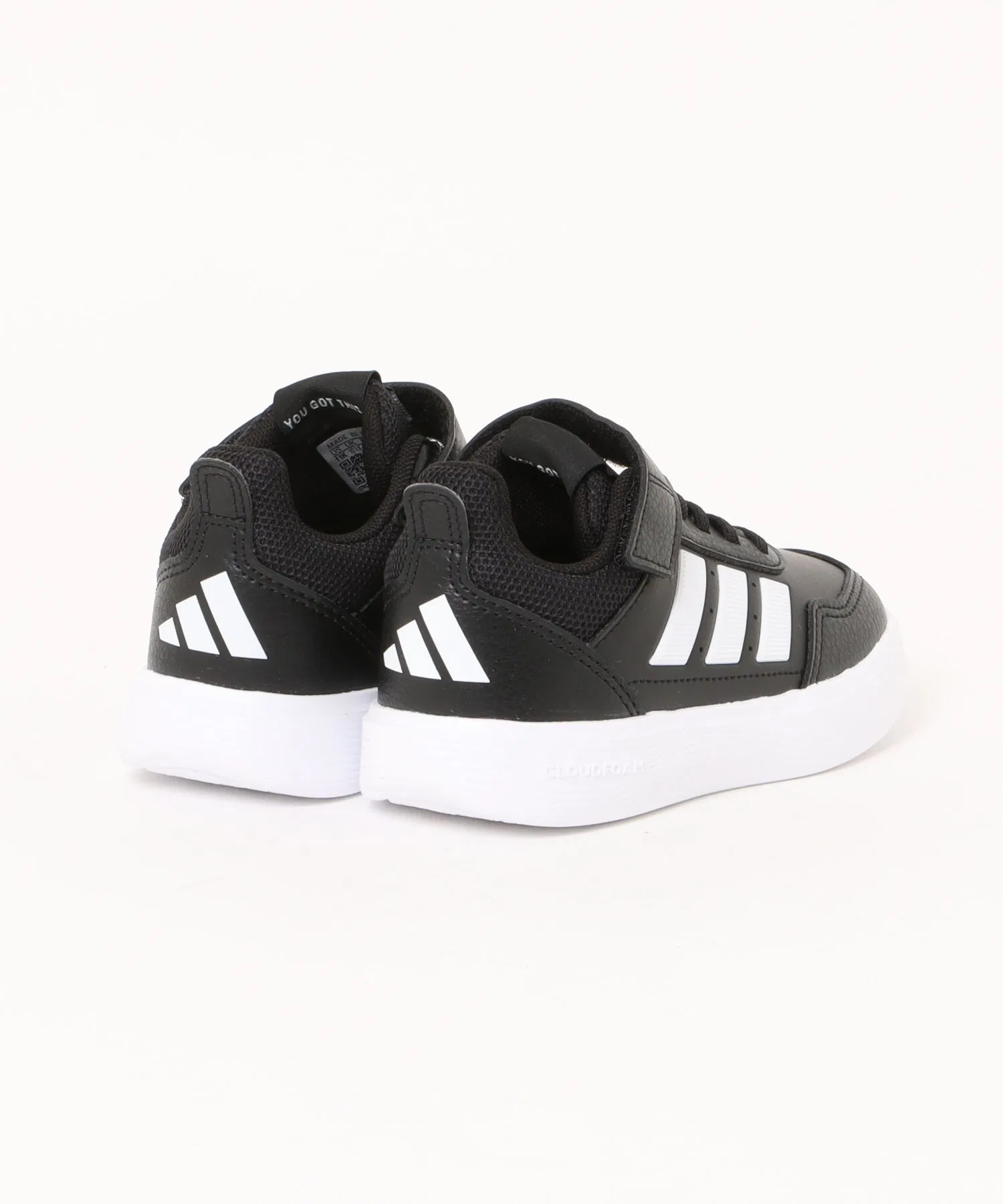 Детские кроссовки Adidas Tensaur Sport чёрно-белые — фото 2