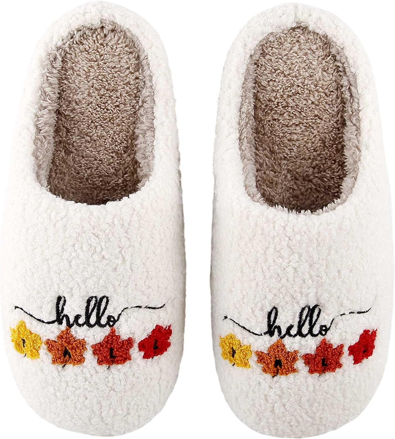 

Женские и мужские тапочки Ретро с эффектом памяти, милые мультяшные плюшевые, пушистые, с теплой меховой подкладкой, для дома, зимняя обувь Hipiniss, Leaves Slippers