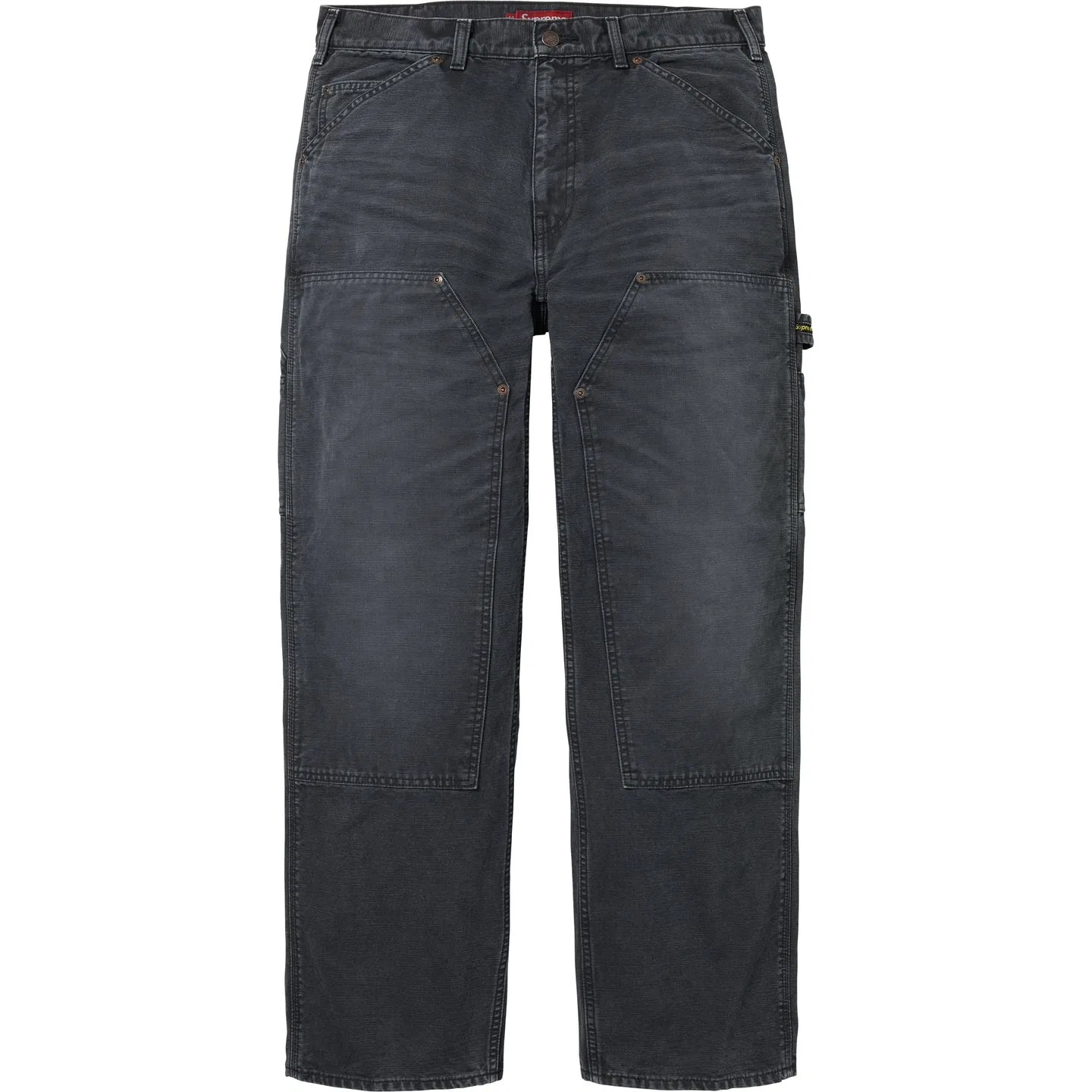 Карго брюки Supreme Worn Double Knee Painter Pan Light Blue — фото 3