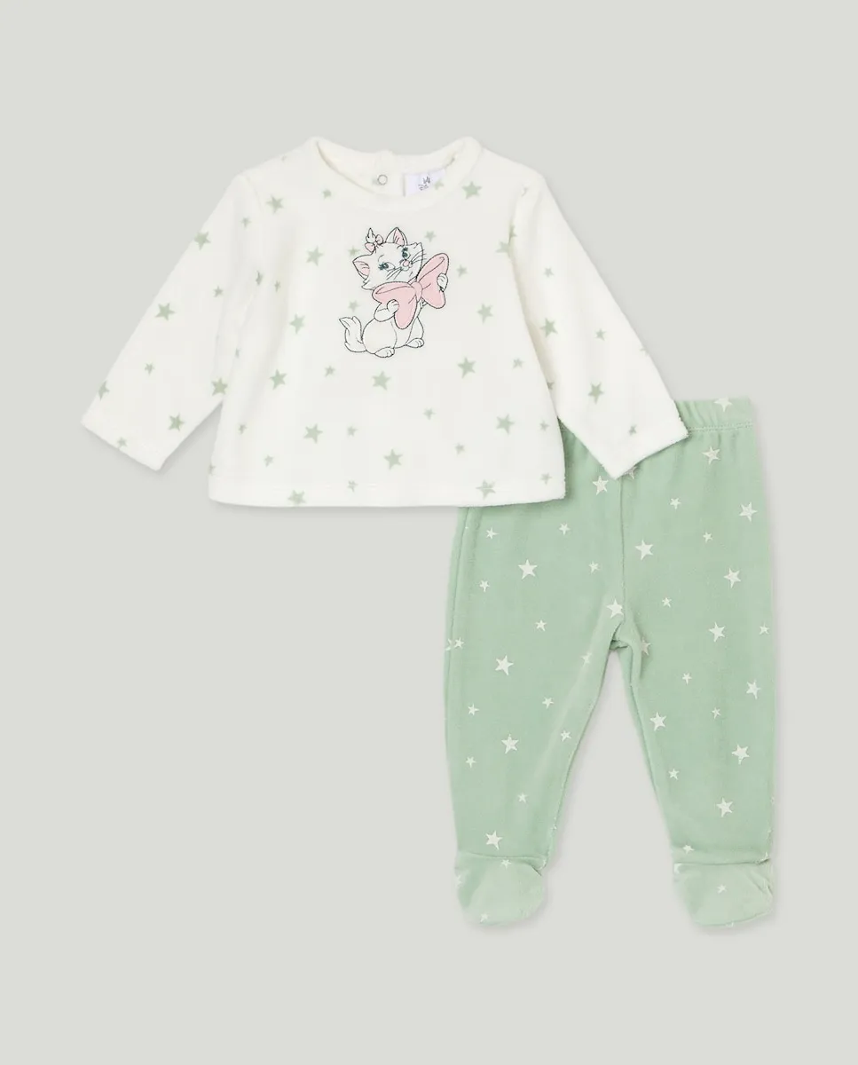 

Пижама с рисунками для девочки-малыша Cotton Juice, зеленый