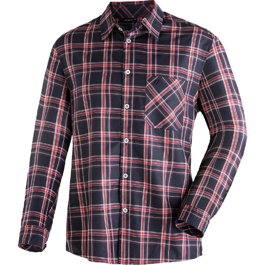 

MAIER SPORTS Рубашка с длинными рукавами Claas Hiking/Outdoor/Trekking Men, ночное небо/чили, без