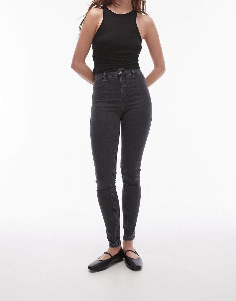 

Черные джинсы Topshop Joni