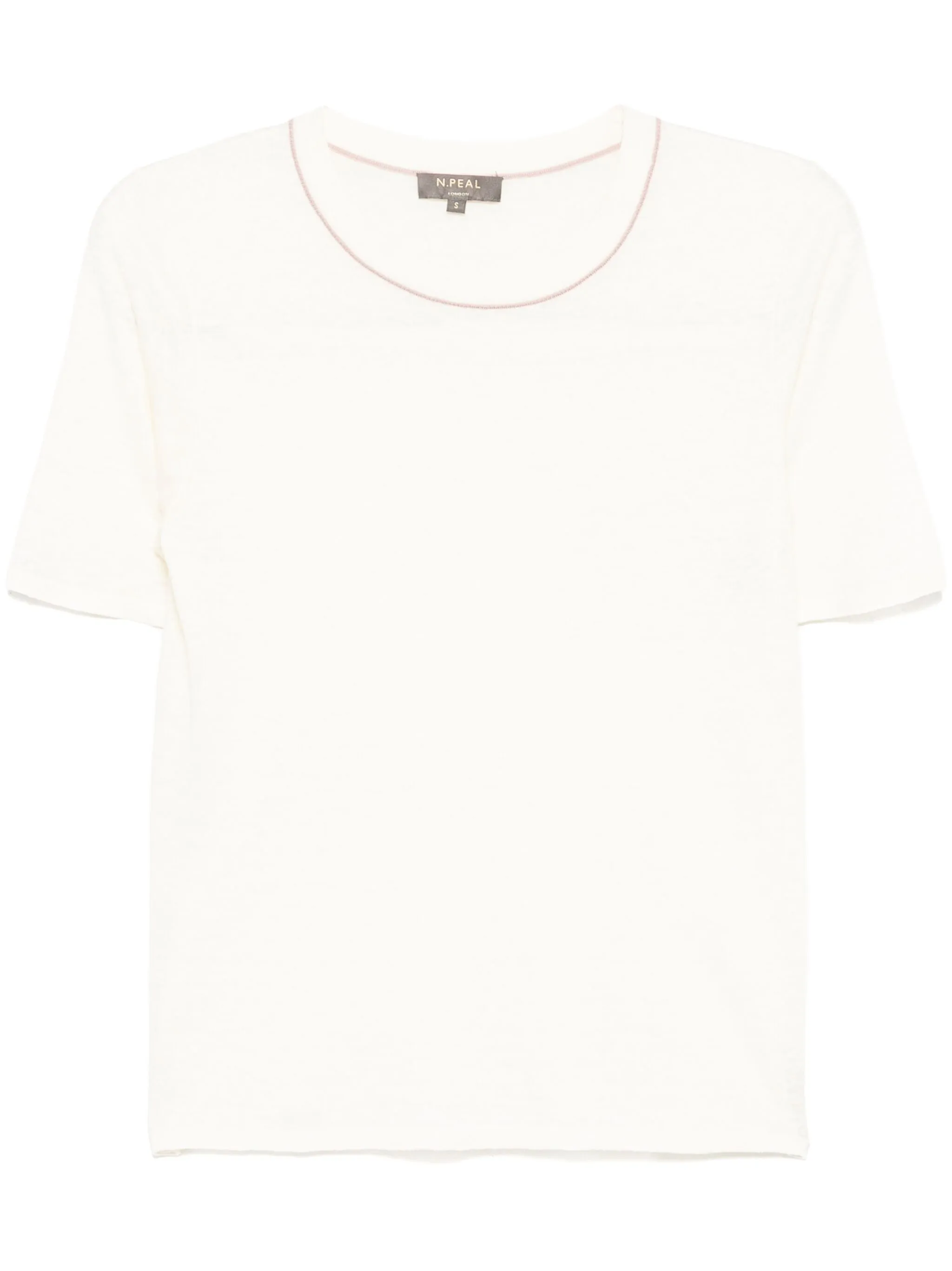

Футболка с круглым вырезом N.Peal, нейтральный