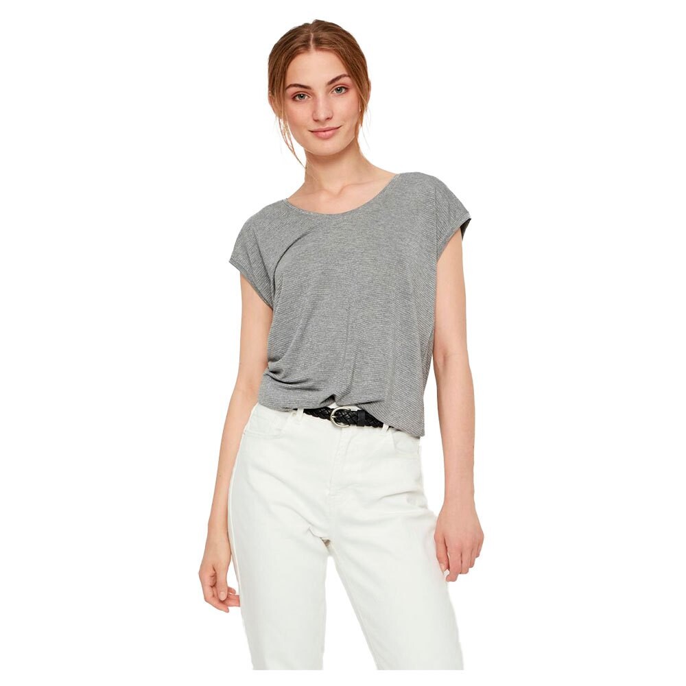 

Футболка Pieces Billo Lurex Stripes, серый