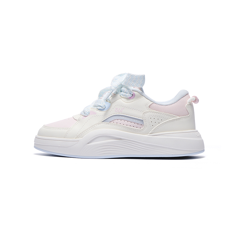 

361°KIDS Износостойкие детские скейтбординговые кроссовки Feather White/Light Pastel Pink/Clear Blue для подростков