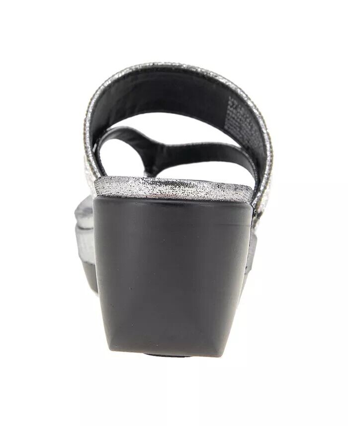 Женские босоножки на танкетке Pepea Cross Jewel Kenneth Cole Reaction, серый — фото 3