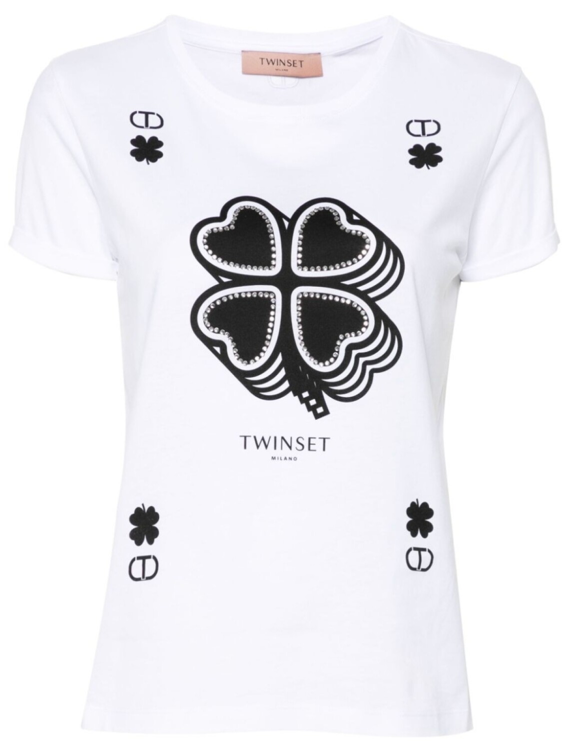 

TWINSET футболка с принтом, белый