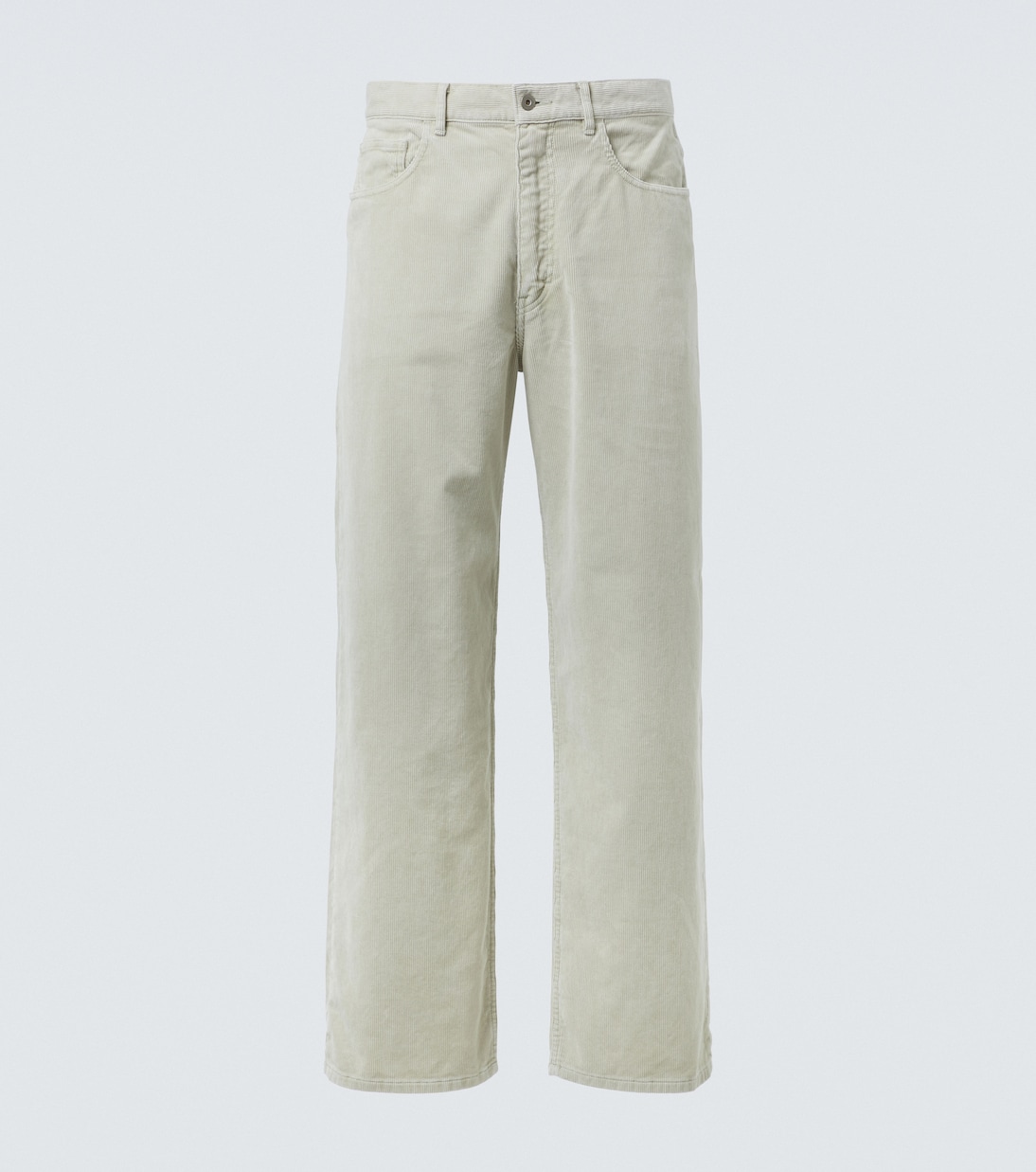

Хлопковые вельветовые брюки с широкими штанинами Auralee, White Khaki