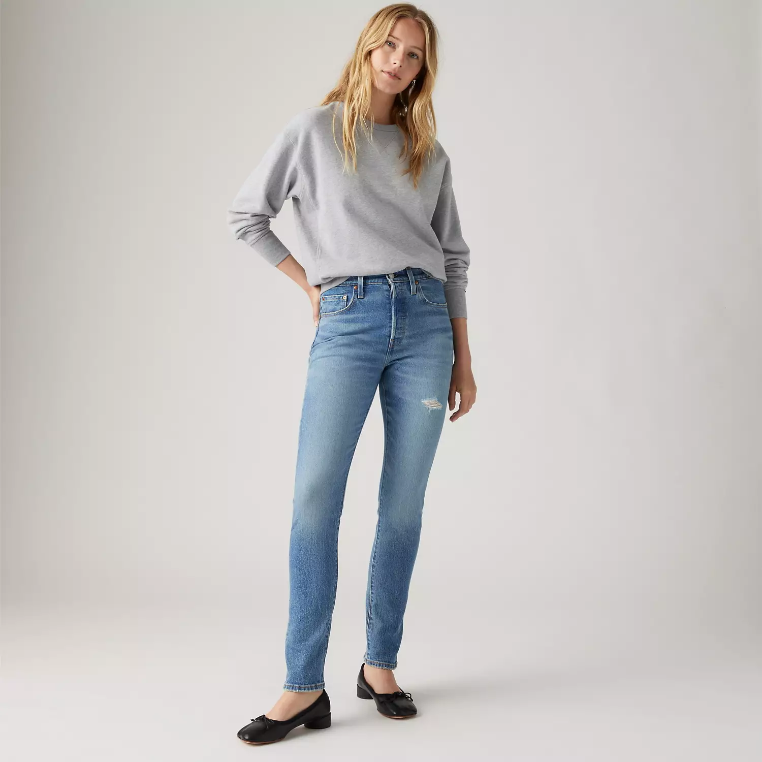 

501 женские джинсы скинни Levi's, синий