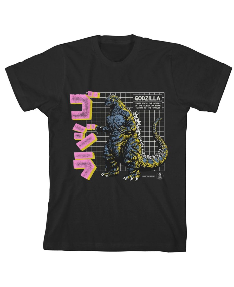 

Детская футболка с коротким рукавом, клетчатым рисунком и иероглифами, размер XL Godzilla, Black, Черный, Детская футболка с коротким рукавом, клетчатым рисунком и иероглифами, размер XL Godzilla, Black