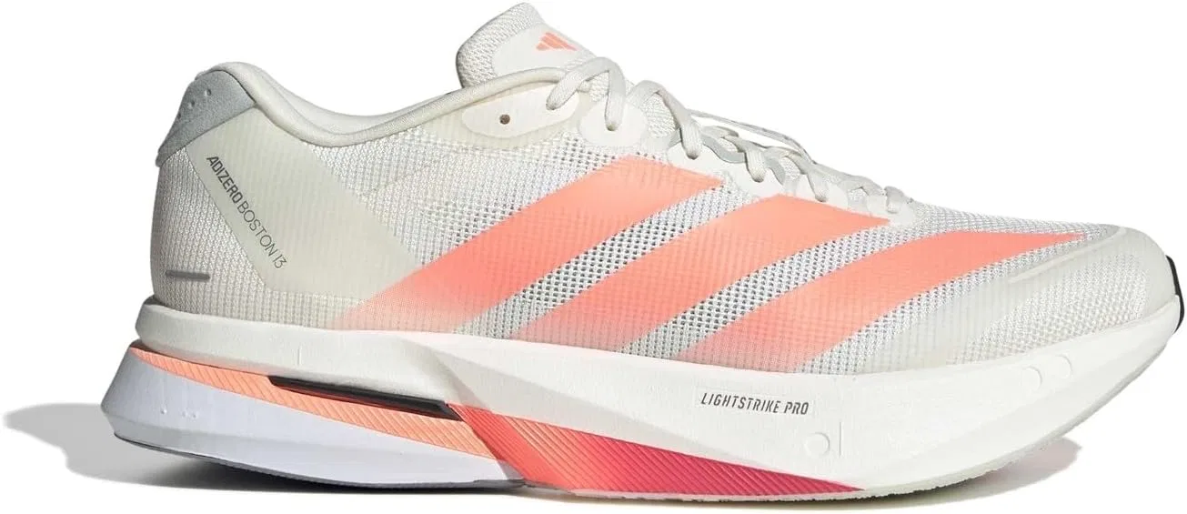 Кроссовки Adidas Unisex Adizero Boston 13 M, Dark White Luor Grey
