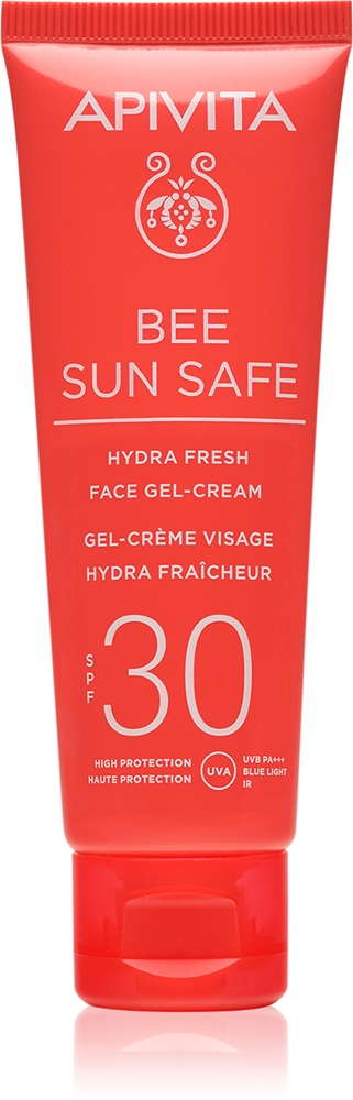 

Bee sun safe hydra fresh gel-cream для лица spf30 увлажняющий гель-крем spf 30 Apivita, 50 мл
