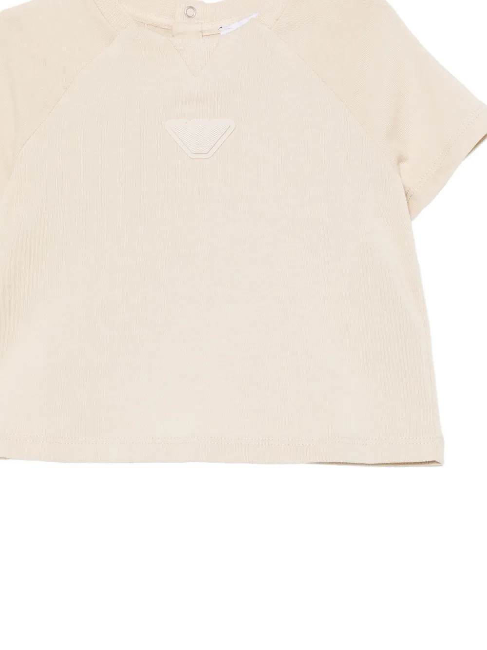 Футболка с нашивкой-логотипом Emporio Armani Kids, нейтральный — фото 3