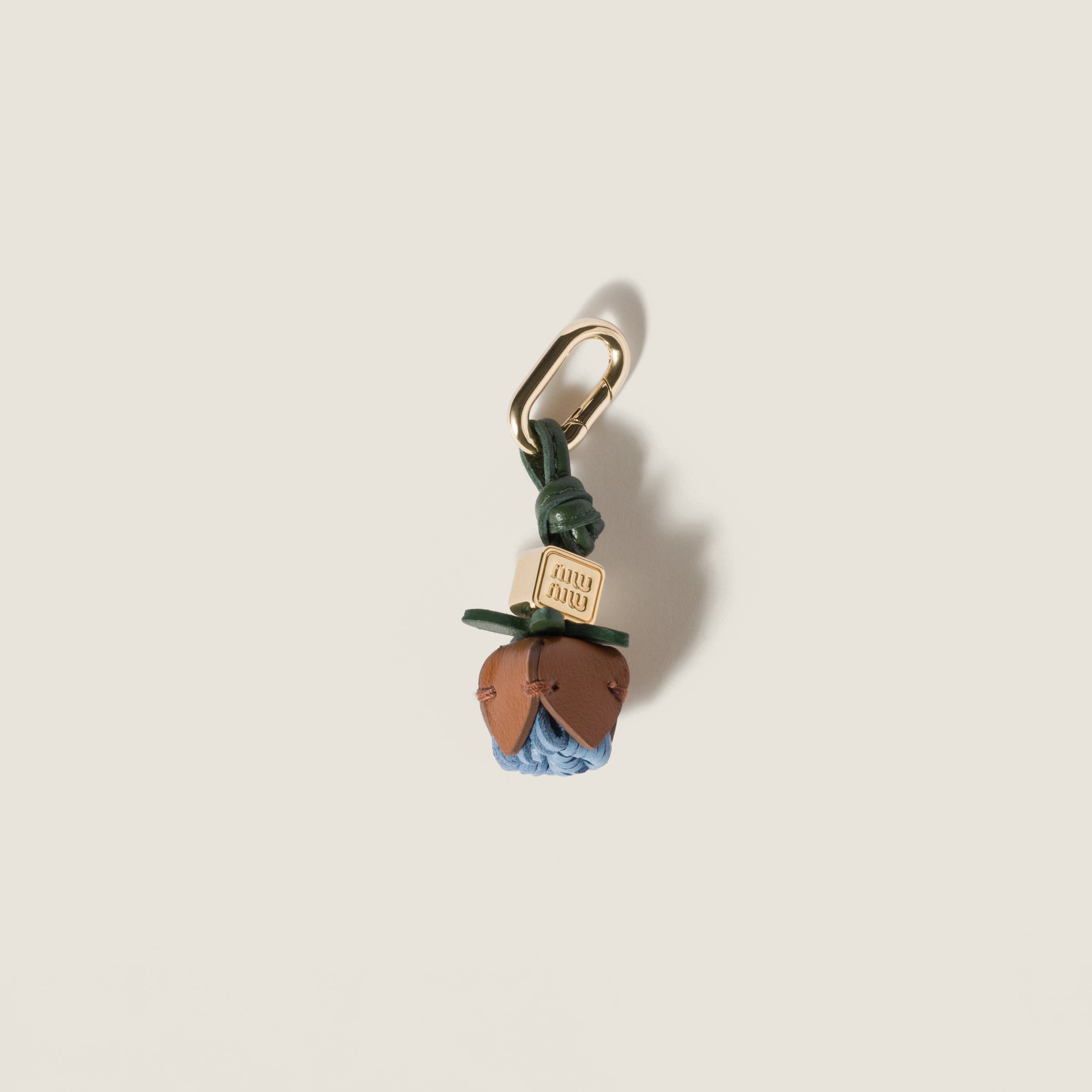 

Кожаный микро трюк MIU MIU, коричневый