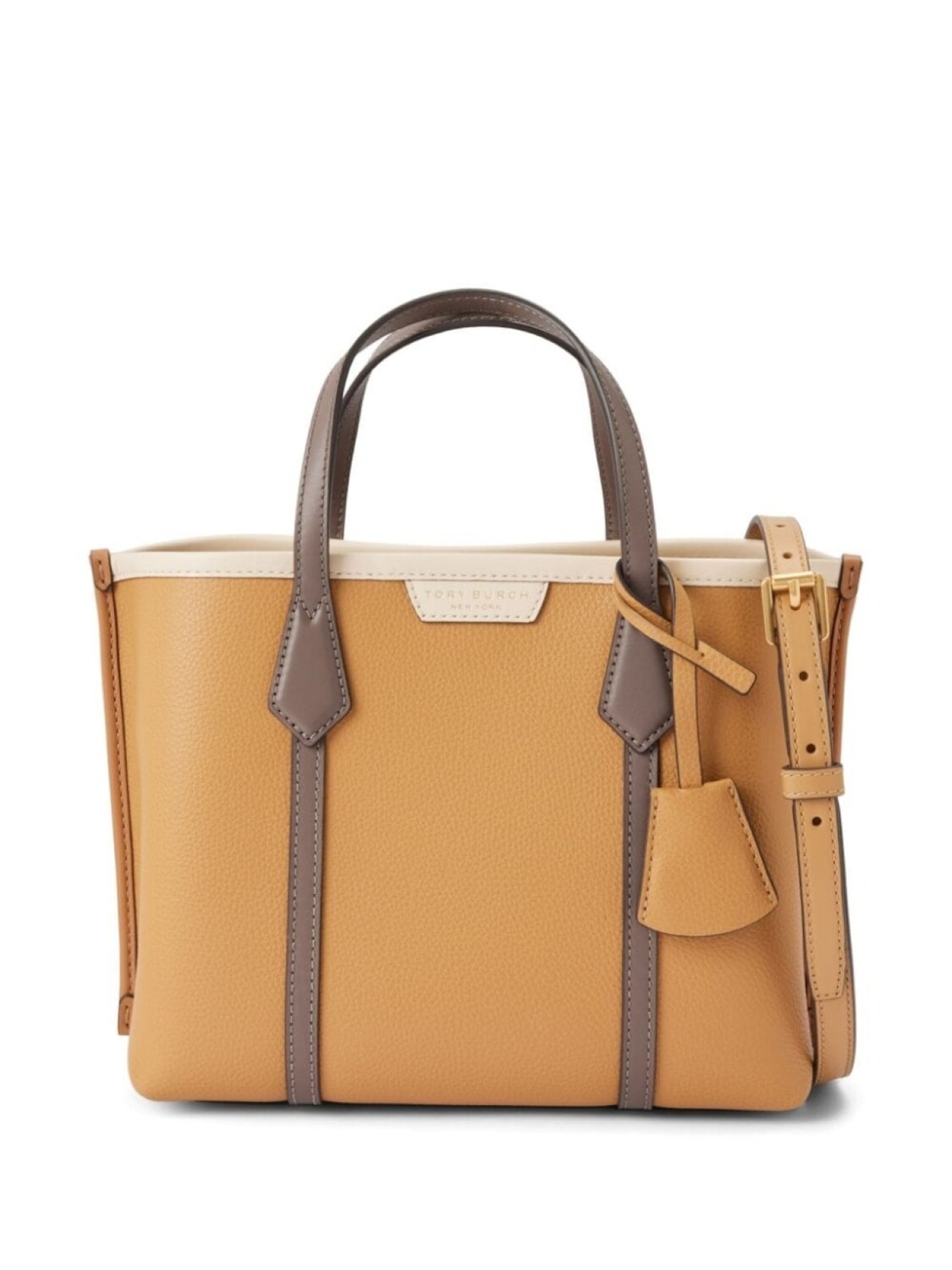 

Tory Burch маленькая сумка-тоут Perry с тремя отделениями, коричневый